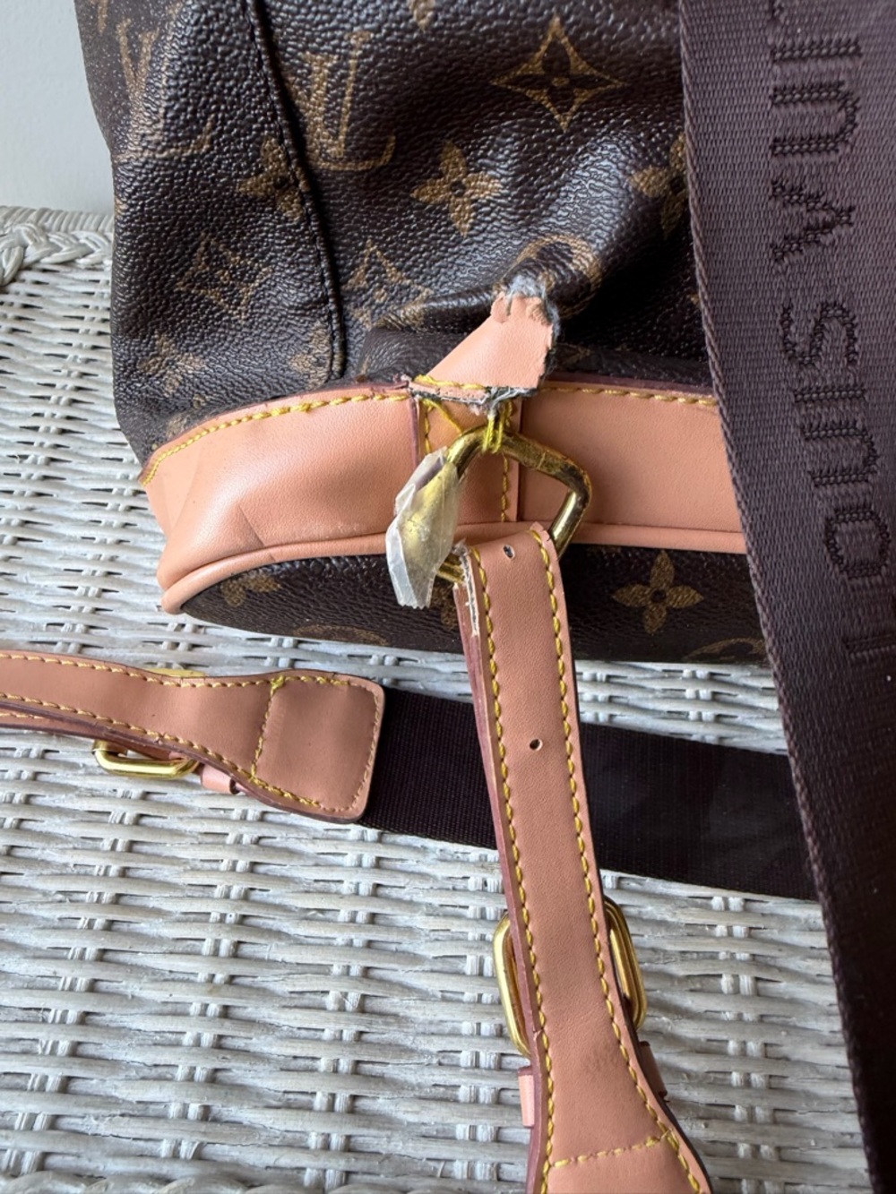 Louis Vuitton Brown Monogram Canvas Backpack with Vachetta Trim - Picture 14 of 16